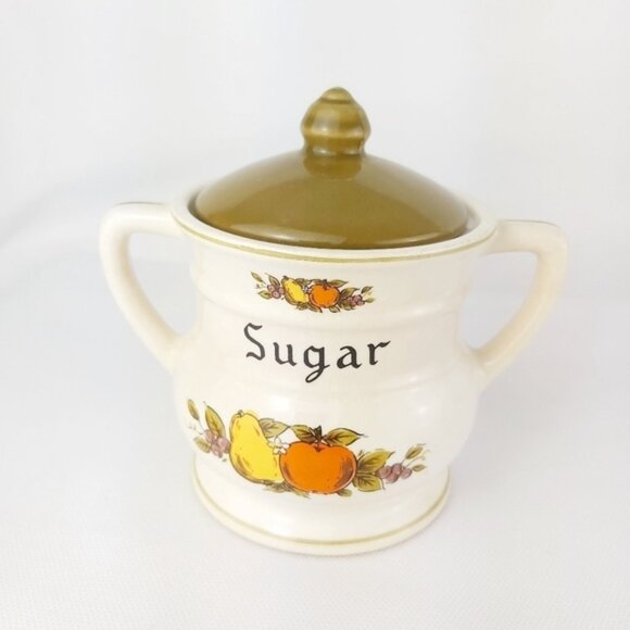 Vintage creamer and sugar pottery ceramic pot - Picture 3 of 12